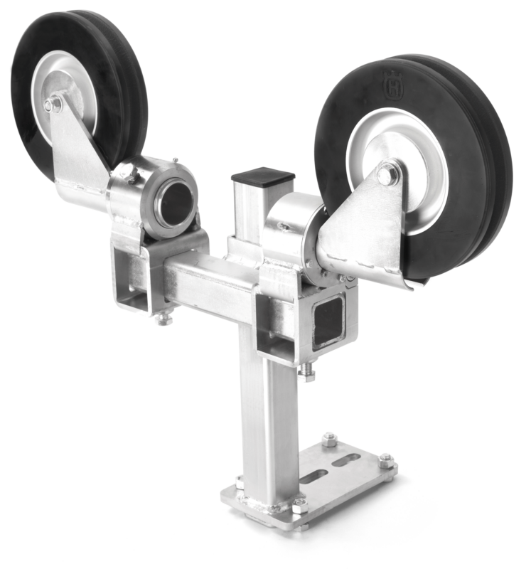 Offset pulley double, slot/bearing